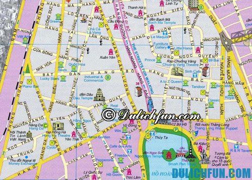 Tư vấn du lịch Hà Nội, bản đồ vật bất ly thân khi khám phá 36 phố phường
