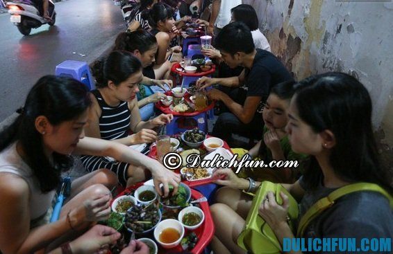 Địa chỉ ăn uống nổi tiếng ở Hà Nội