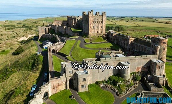 Lâu đài Bamburgh nước Anh, du lịch khám phá lâu đài huyền bí nước Anh. Danh sách những lâu đài nổi tiếng nước Anh