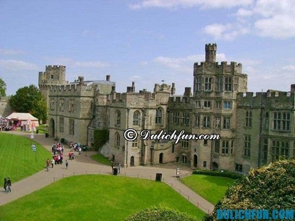 Lâu đài Warwick, lâu đài nổi tiếng nhất nước Anh, du lịch Anh quốc