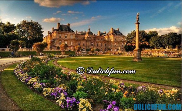 Luxembourg công viên lớn nhất Paris, địa điểm du lịch nổi tiếng ở Paris, địa điểm du lịch đẹp ở Paris