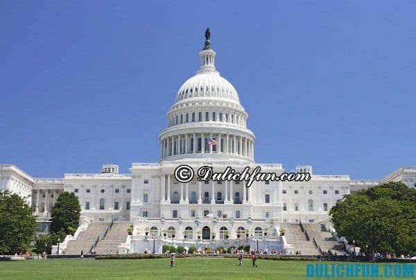Điện Capitol, địa danh du lịch nổi tiếng hấp dẫn ở Washington D.C: Danh lam thắng cảnh ở Washington D.C