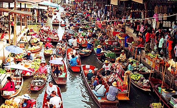 Các khu chợ nổi lớn nhất ở Thái Lan đẹp quên lối về. Du lịch chợ nổi ở Thái Lan? Các khu chợ nổi nổi tiếng nhất ở Thái Lan.