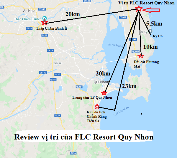 Review vị trí của FLC Resort Quy Nhơn. FLC Resort Quy Nhơn ở đâu, có ưu nhược điểm gì?