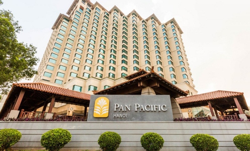 Review khách sạn Pan Pacific Hà Nội, ngoại cảnh khách sạn