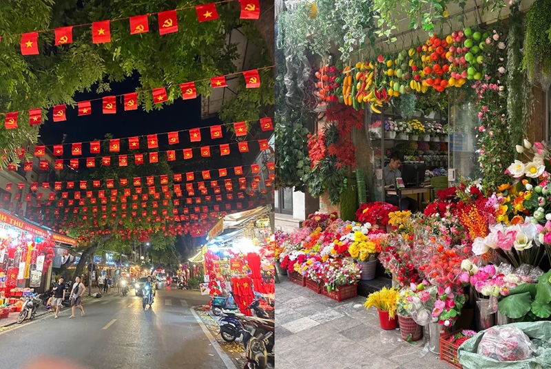 Chợ hoa tết ở Hà Nội. Chợ hoa tết nổi tiếng ở Hà Nội