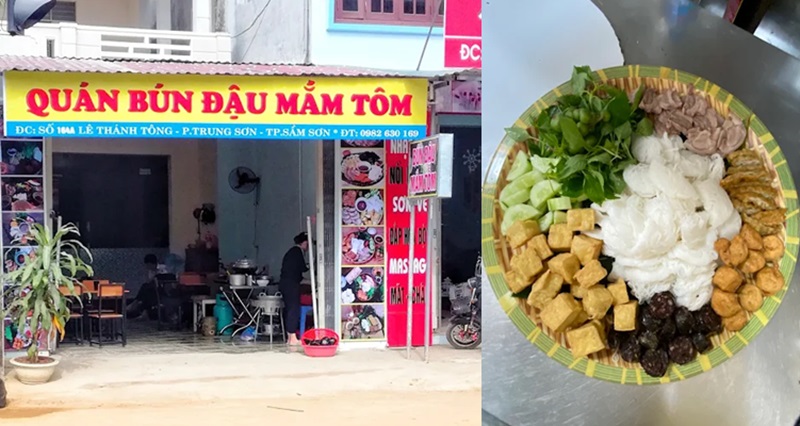 Quán ăn sáng gần biển Sầm Sơn. Quán ăn sáng nổi tiếng ở Sầm Sơn
