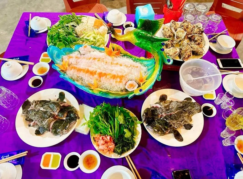 Quán hải sản ở Cửa Lò. Quán hải sản nổi tiếng Cửa Lò