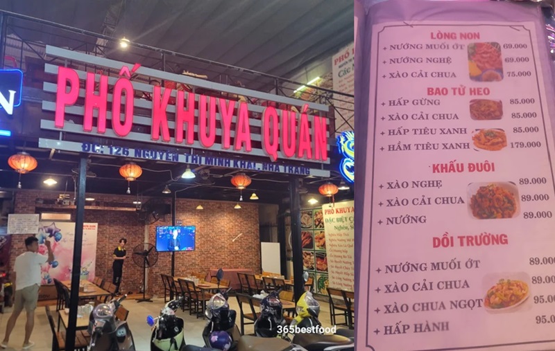 Quán ăn đêm ở Nha Trang. Quán ăn đêm ngon rẻ ở Nha Trang