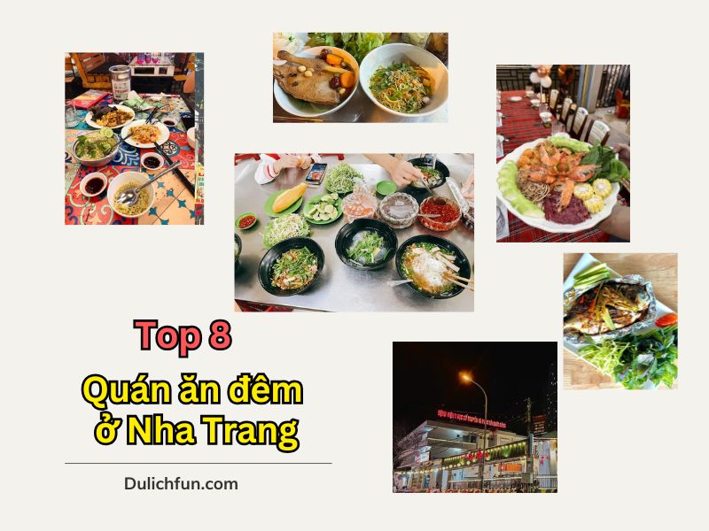 Quán ăn đêm ở Nha Trang. Quán ăn đêm nổi tiếng Nha Trang